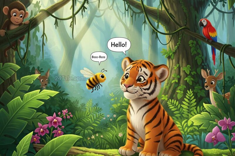 The Tiger and the Little Bee – Bedtime Story with Moral Lesson for Kids
