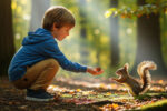 The Story bedtime of Leo, Erik, and the Little Squirrel