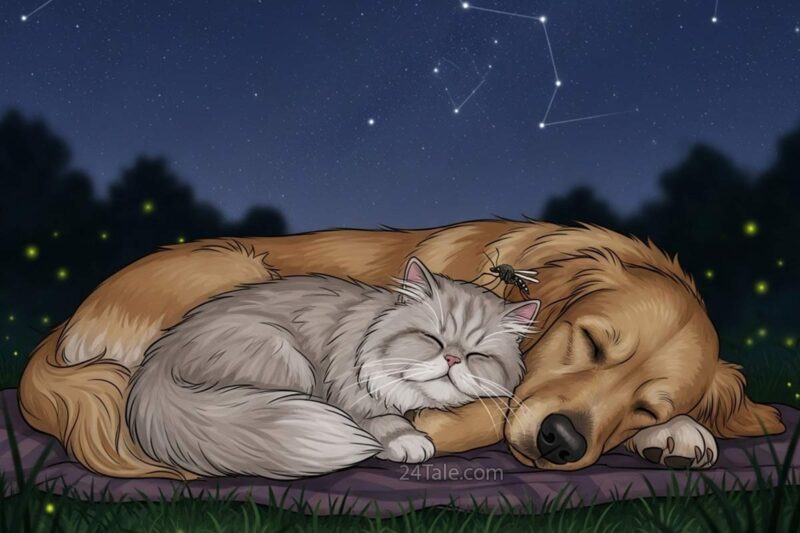The Dog, the Cat, and the Little Mosquito – Bedtime Story with Moral Lesson for Kids